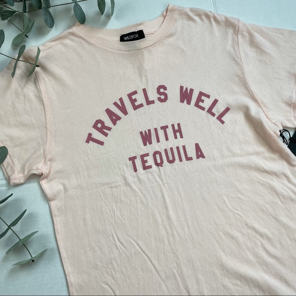Wild Fox “Travels Well With Tequila” Graphic Tee - Picture 2 of 5